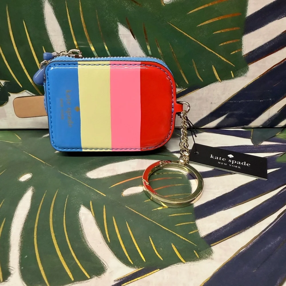 Kate Spade popsicle leather coin purse bag charm NWT - Picture 4 of 12